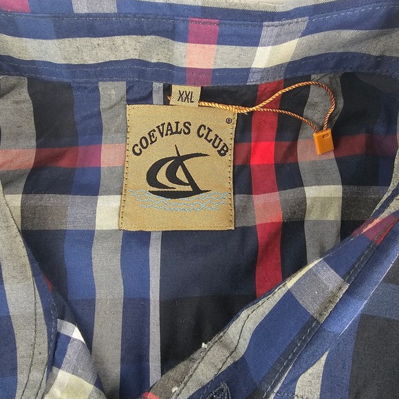 COEVALS CLUB Men's Pearl Snap Plaid Western Button Down Shirt Size XXL NWOT - Picture 5 of 7